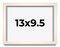 Photo Size Modernist White Picture Frame - UV Acrylic, Foam Board Backing, Hanging Hardware
